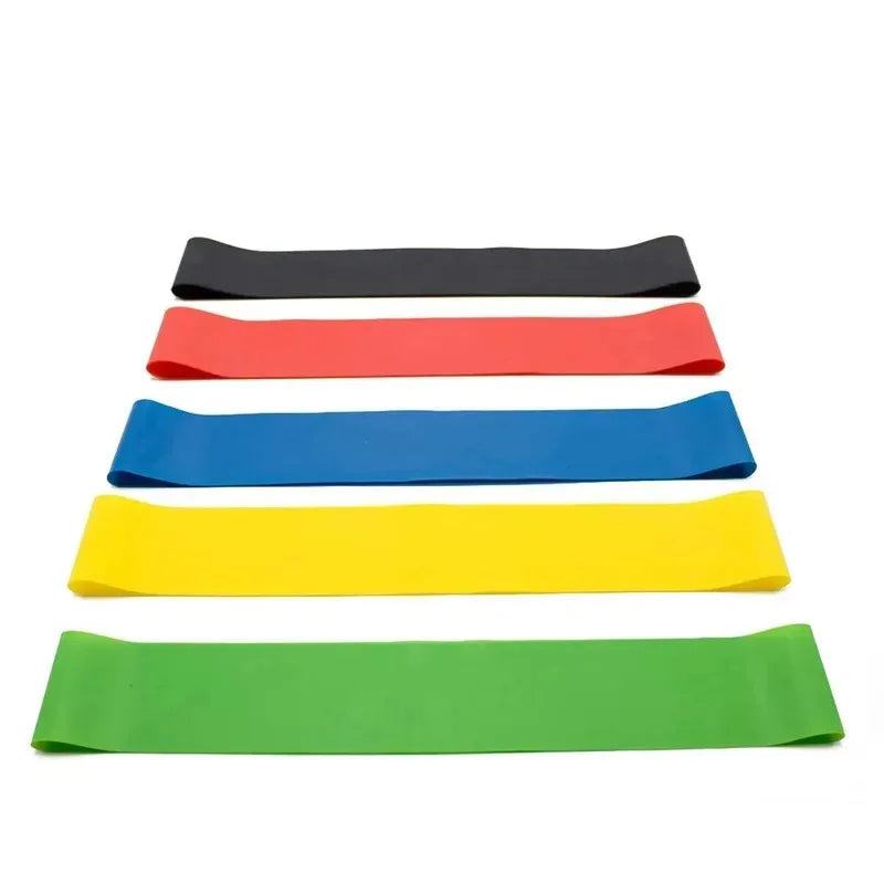 1/5/6pcs Yoga Resistance Rubber Bands Indoor Outdoor Fitness Equipment 0.35mm-1.1mm Pilates Sport Training Workout Elastic Bands