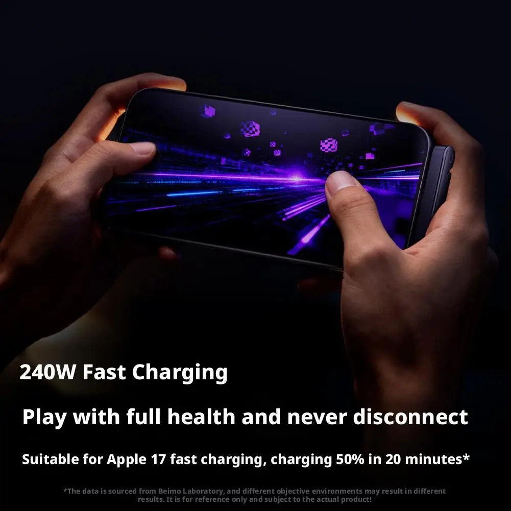 240w Fast Charging Foldable Bracket Data Cable With Built-in Holder Type-C To Type-C Uninterrupted Gaming 2026 NEW