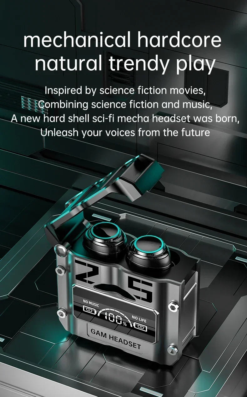 Original M25 TWS Earbuds with LED Digital Display - Bluetooth 5.3 Headphones, Touch Control & Noise Reduction Stereo Sound