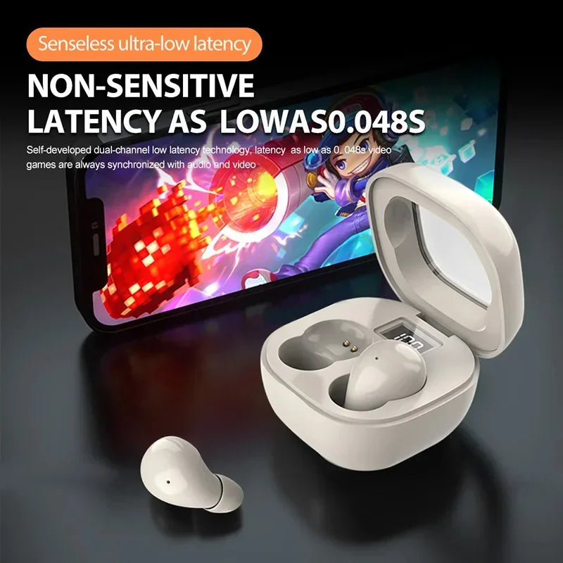 Lenovo Mini Wireless Bluetooth Earphones, Compact Sleep Earbuds, Invisible Earphones for Work and Sports, High-Definition HiFi