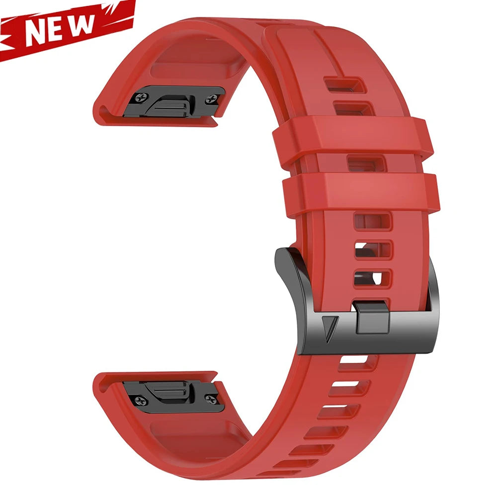 QuickFit 26 22mm Silicone Sport Watch Band for Garmin Fenix 7 7X PRO 6 6X GPS 5 5X Plus 3 HR Epix Pro instinct 2X Strap Bracelet