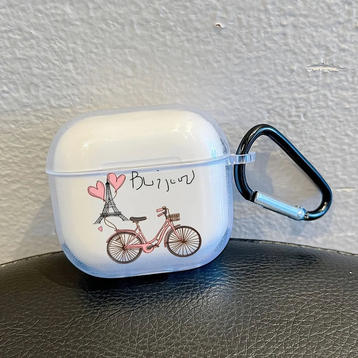 For Airpods Pro/Pro2 Case Road Sign Pattern TPU Soft Clear With Keychain Earphone Case For Airpods 3/4 Earphone Protective Cover