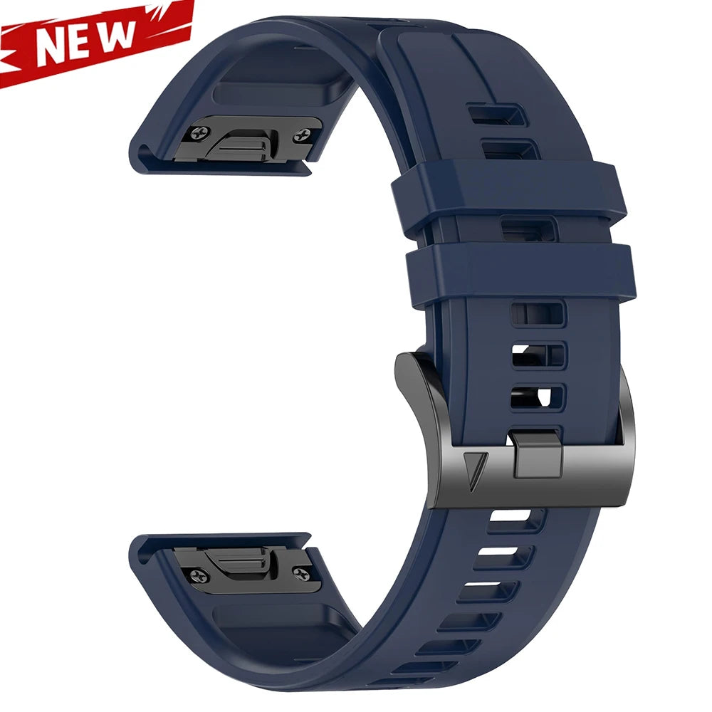 QuickFit 26 22mm Silicone Sport Watch Band for Garmin Fenix 7 7X PRO 6 6X GPS 5 5X Plus 3 HR Epix Pro instinct 2X Strap Bracelet