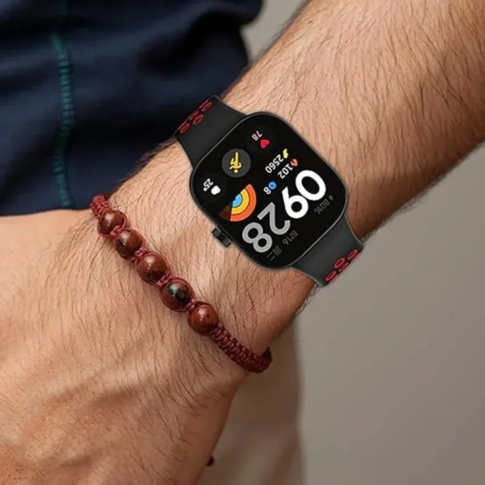 Sports Silicone Strap for Redmi Watch 5/4 Smartwatch Comfortable Breathable Wristband for Xiaomi Band 9/8 Pro Accessories Correa