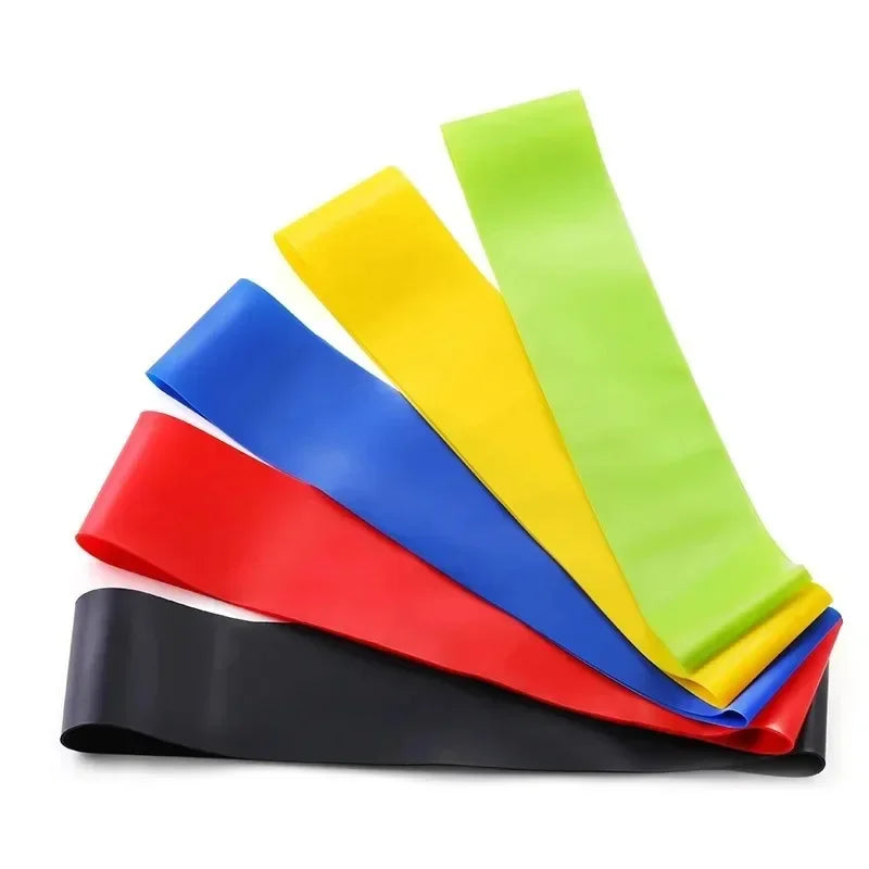 1/5/6pcs Yoga Resistance Rubber Bands Indoor Outdoor Fitness Equipment 0.35mm-1.1mm Pilates Sport Training Workout Elastic Bands