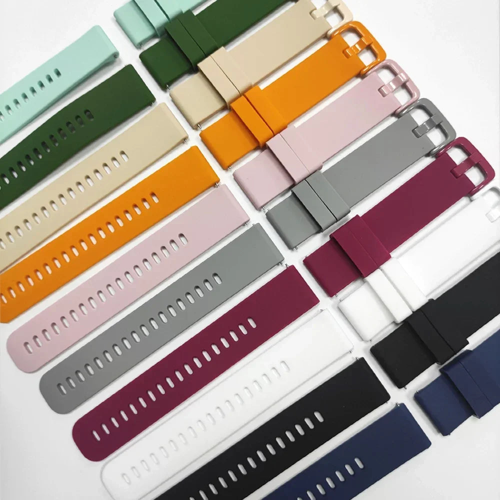22mm Band For Garmin Forerunner 570 47mm 265 255 M Watch Strap For Garmin Venu 3/Vivoactive 4 Silicone Sport Breathable Bracelet