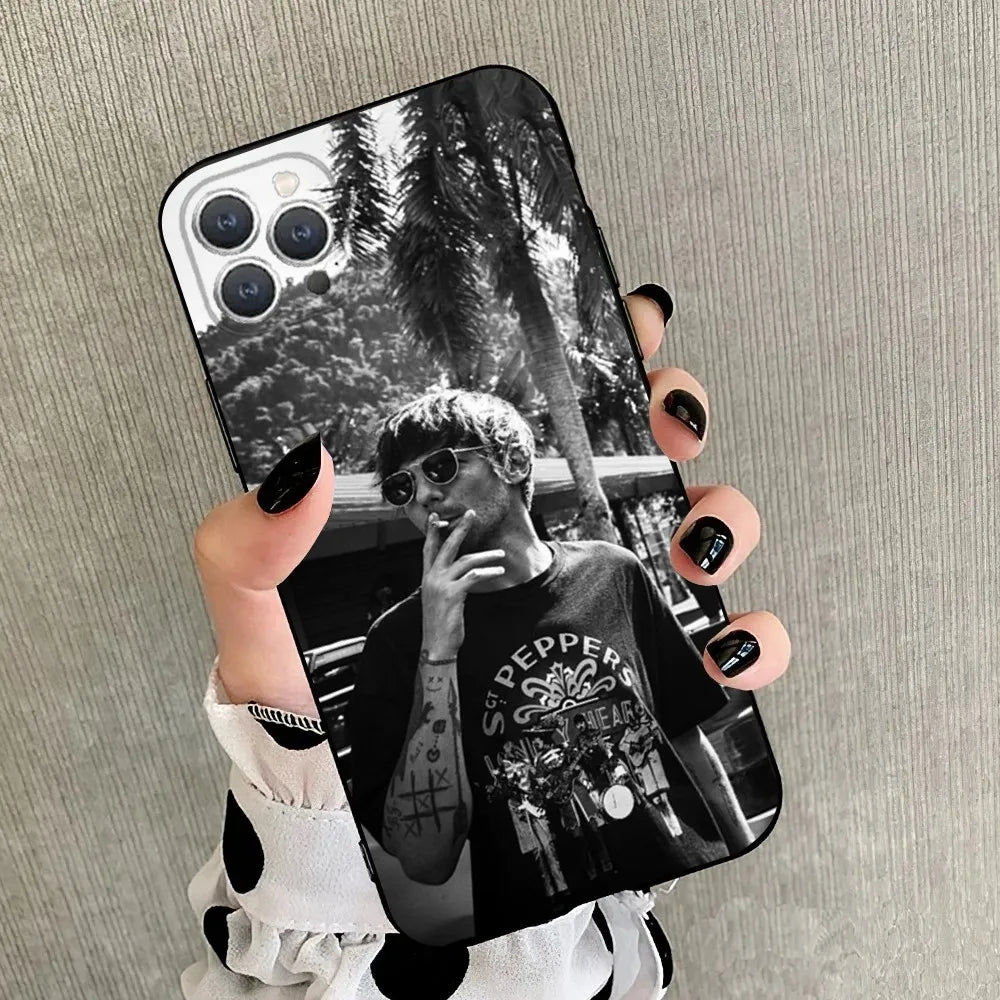 Louis Faith Future T-Tomlinson Phone Case For iPhone 15,14,13,12,11,Plus,Pro Max,XS,X,XR,SE,Mini,8,7 Soft Silicone Black Cover
