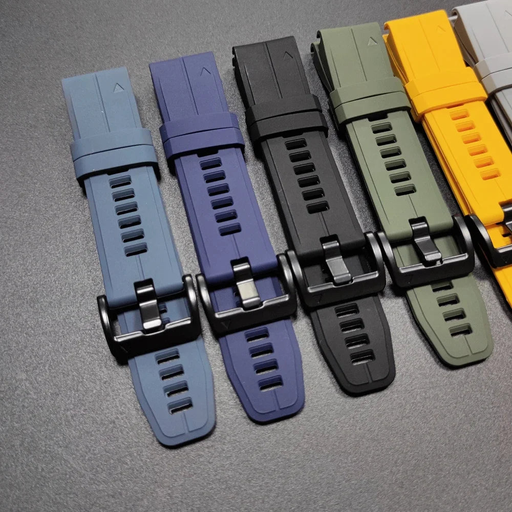 Sport Silicone Strap for Garmin Descent G2 G1 Mk3i Mk2 Mk1/Fenix 8 Pro E 7 7X 6 6X 5 5X/Epix Soft Bracelet 22/26mm Quickfit Band
