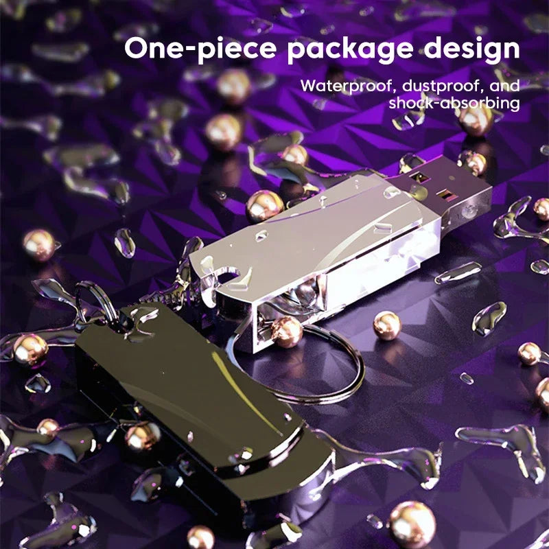 16TB USB Flash Drive Ultra-large Capacity Waterproof USB 3.2 High-speed Transfer Metal U Disk 8TB 4GB USB Memory Drive