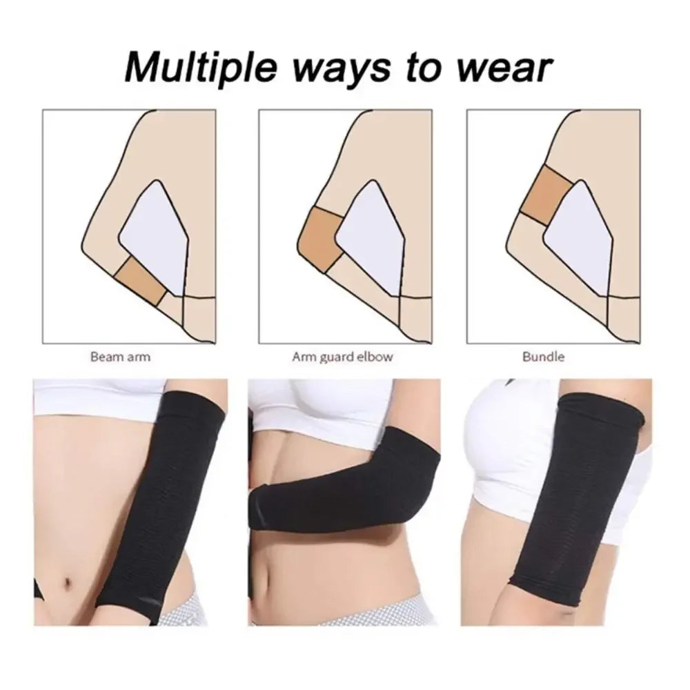 1Pair Elasticity Compress Elbow Support Absorb Sweat Arm Bandage Yoga Arm Sleeve UV Protection Lightweight Elbow Brace Gym Sport