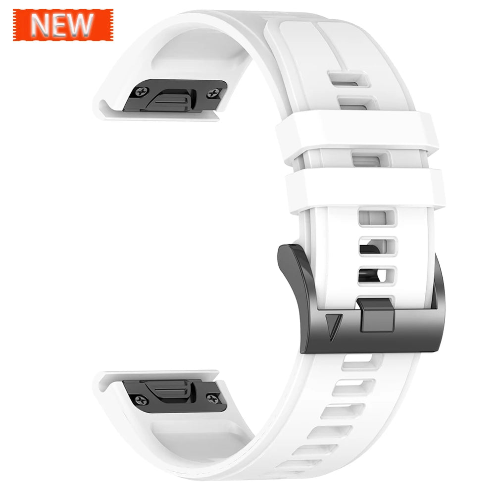 Sport Silicone Strap for Garmin Descent G2 G1 Mk3i Mk2 Mk1/Fenix 8 Pro E 7 7X 6 6X 5 5X/Epix Soft Bracelet 22/26mm Quickfit Band