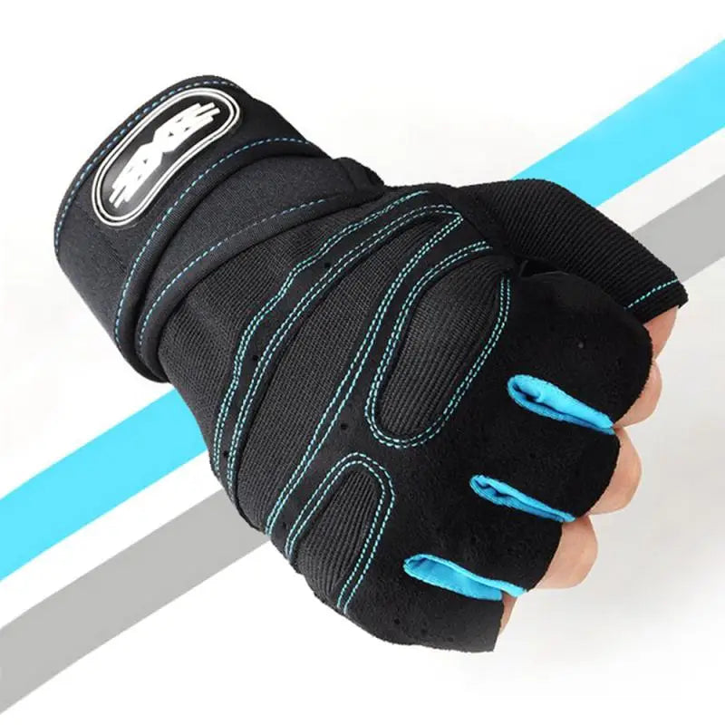 Gym Fitness Heavyweight Training Gloves Men women Sports Body Building Half Finger Non-Slip Gloves Wrist Support Weightlifting