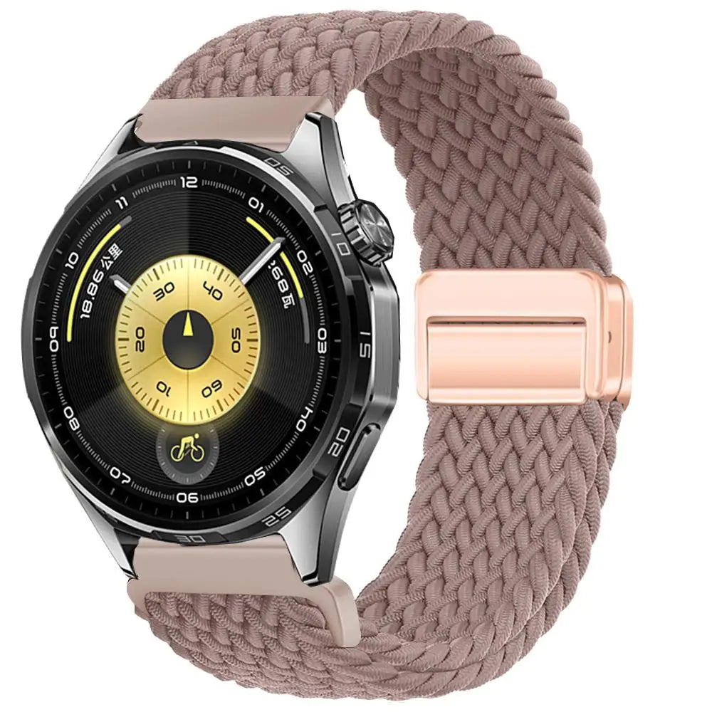 Magnetic Braiede Nylon Loop Band for HUAWEI watch GT 6 pro 46mm elastic Accessories Bracelet correa gt6 gt5 22mm watch straps