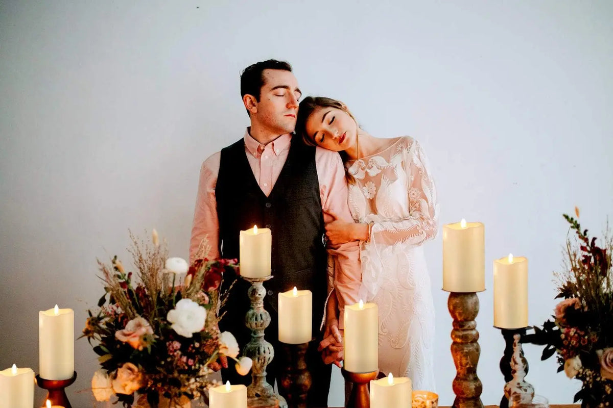 3 Pieces Charge Remote Control LED Decorative Moving Wick Candles,10/12.5/15 cm Rechargeable Dancing Church Candles