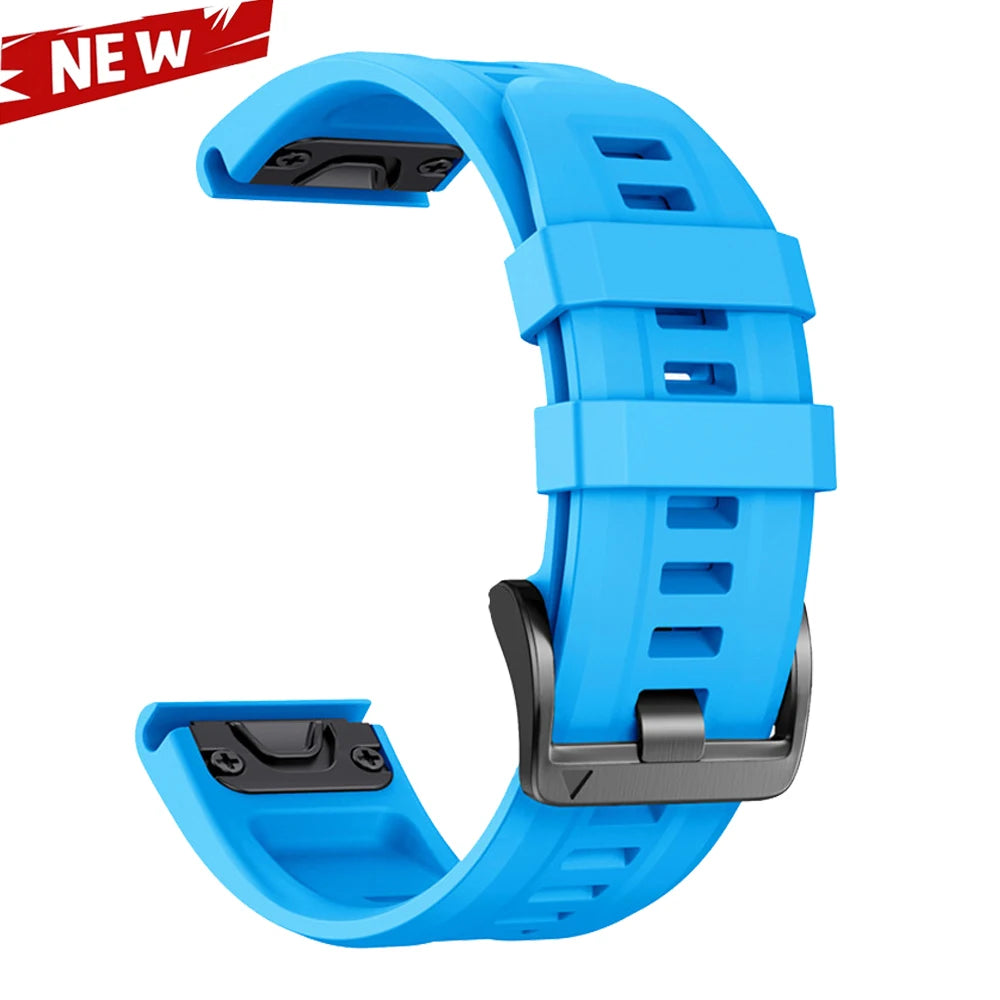 QuickFit 26 22mm Silicone Sport Watch Band for Garmin Fenix 7 7X PRO 6 6X GPS 5 5X Plus 3 HR Epix Pro instinct 2X Strap Bracelet