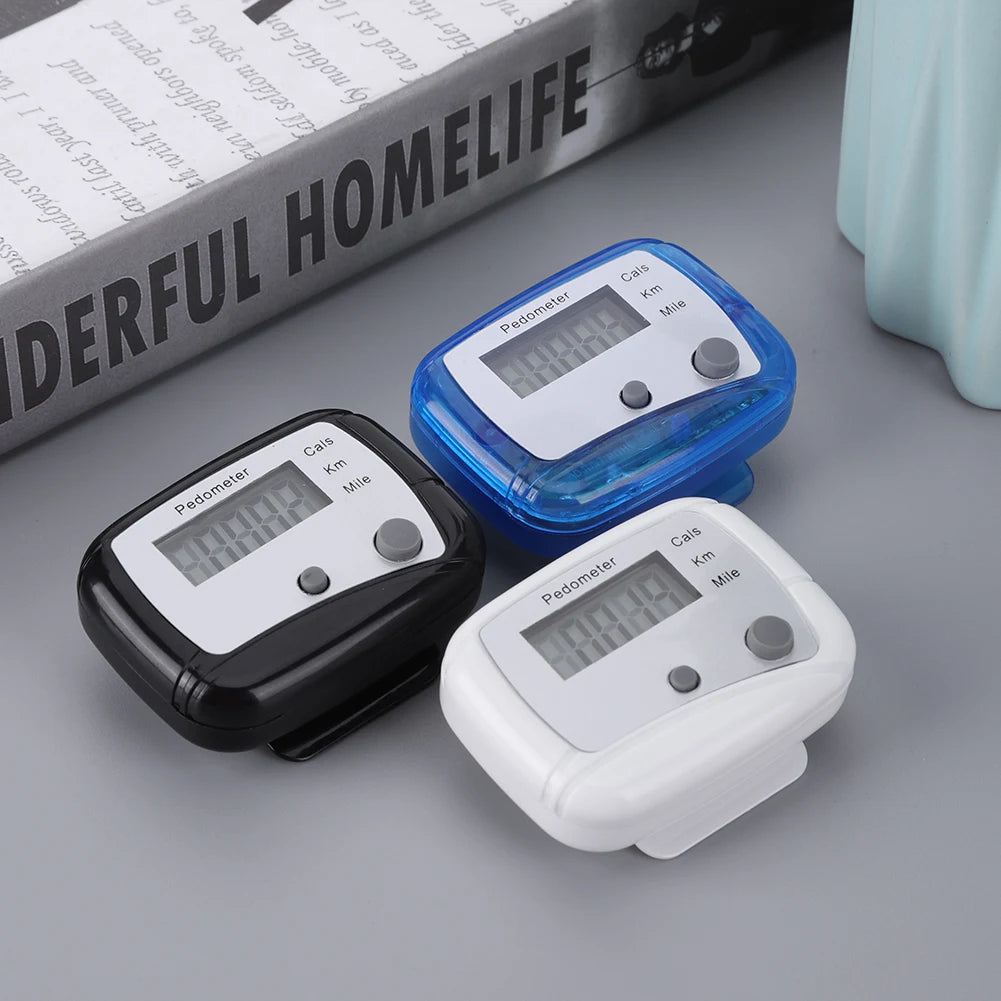 Walking Pedometer Accurate Step Tracker Mile Kilometer Calorie Calculation Electronic Pedometer Step 0-99999 for Outdoor Sports