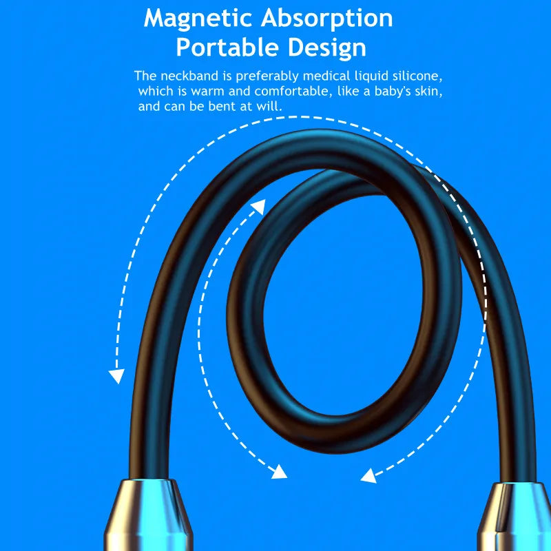 Wireless Bluetooth Earphones Bluetooth 5.0 TWS Neckband Sports Running Headset IPX7 Waterproof Earbuds Noise Reduction Headphone