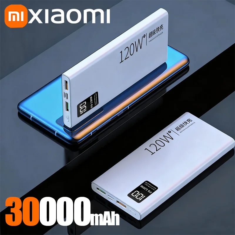Xiaomi 50000mAh 120w Super Fast Charging External Battery Ultra Capacity PowerBank Portable LED Digital Display For IPhone