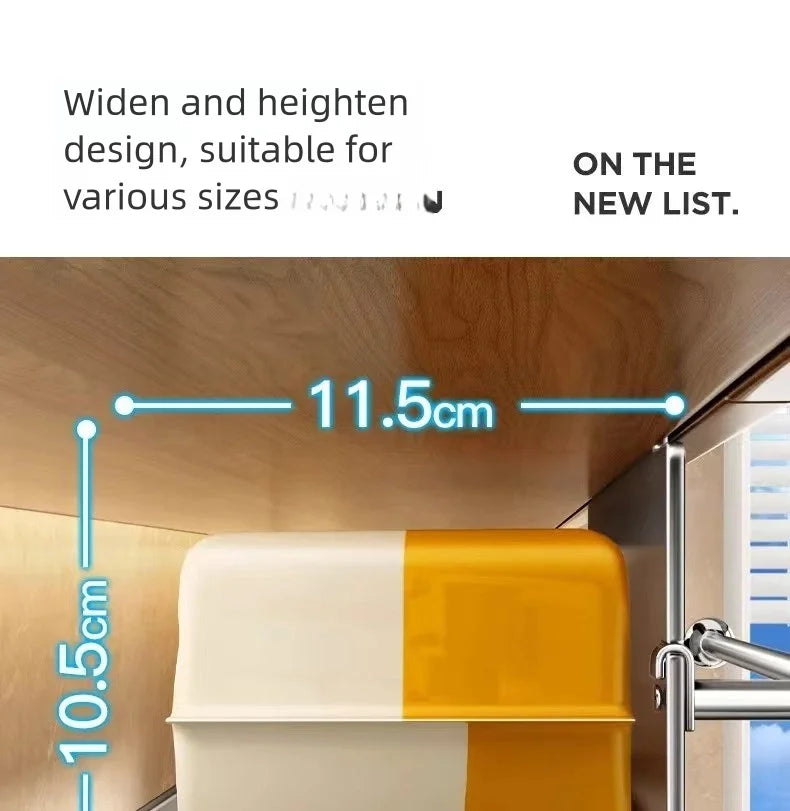 Thickened stainless steel kitchen wet wipe storage box, tissue holder, hanging cabinet tissue box, storage, cloth, plastic wrap,