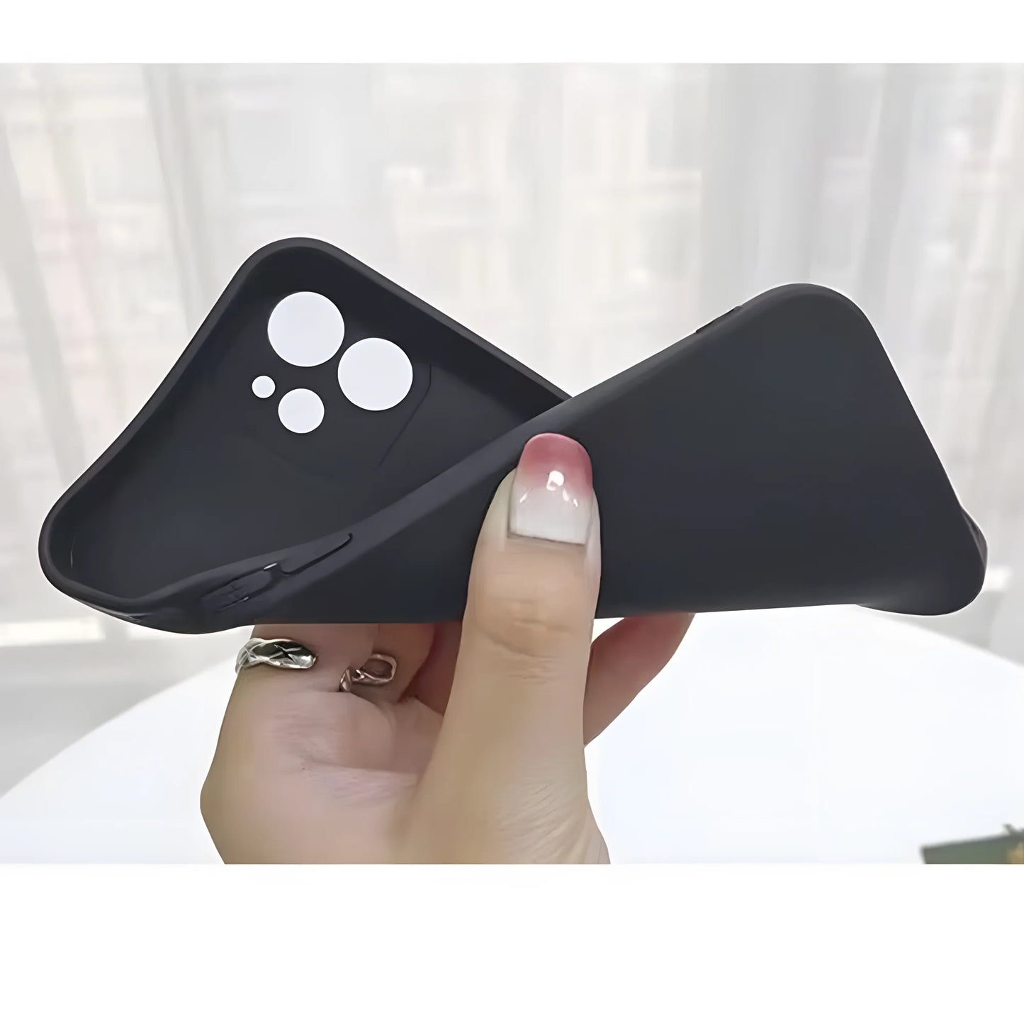 Black Girl A-Afro Phone Case For iPhone 17,16,15,14,13,12,11,Pro,XS,Max,XR,Plus,E,SE4,Mini Black Soft Cover