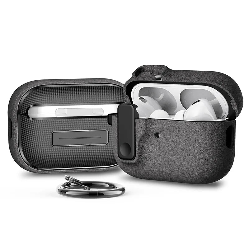 Safety Lock Buckle Shockproof Case For AirPods 3 4 Wireless Earphones Protective Case For AirPods Pro 2 1 Headphones Accessories