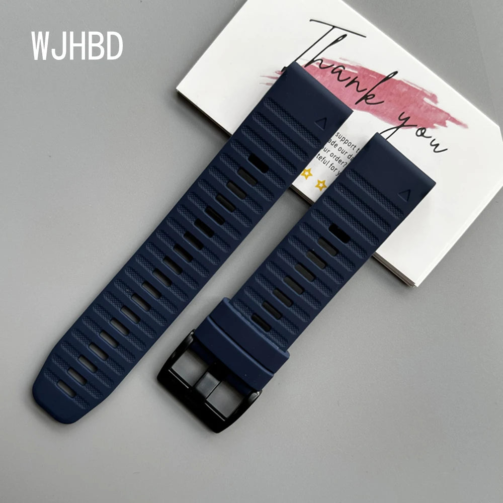 Sport Silicone Strap for Garmin Descent G2 G1 Mk3i Mk2 Mk1/Fenix 8 Pro E 7 7X 6 6X 5 5X/Epix Soft Bracelet 22/26mm Quickfit Band