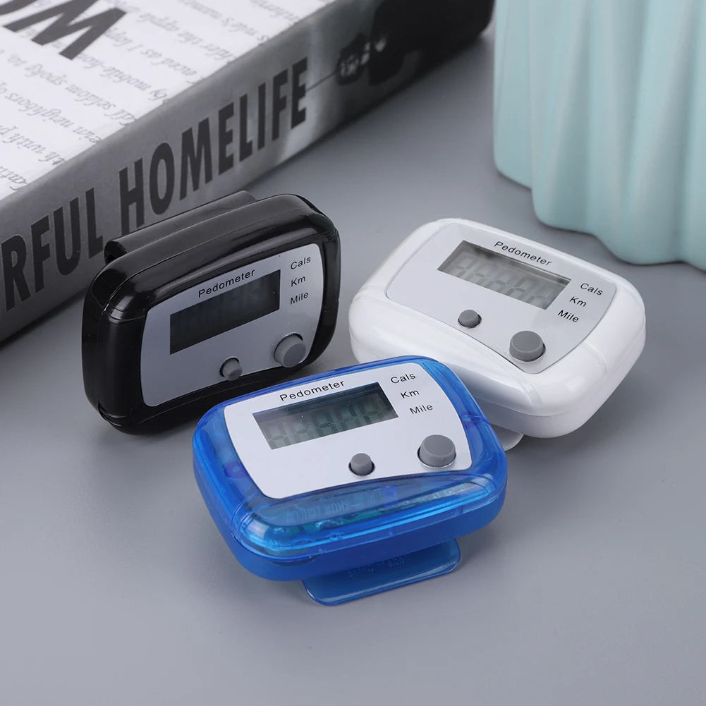 Walking Pedometer Accurate Step Tracker Mile Kilometer Calorie Calculation Electronic Pedometer Step 0-99999 for Outdoor Sports