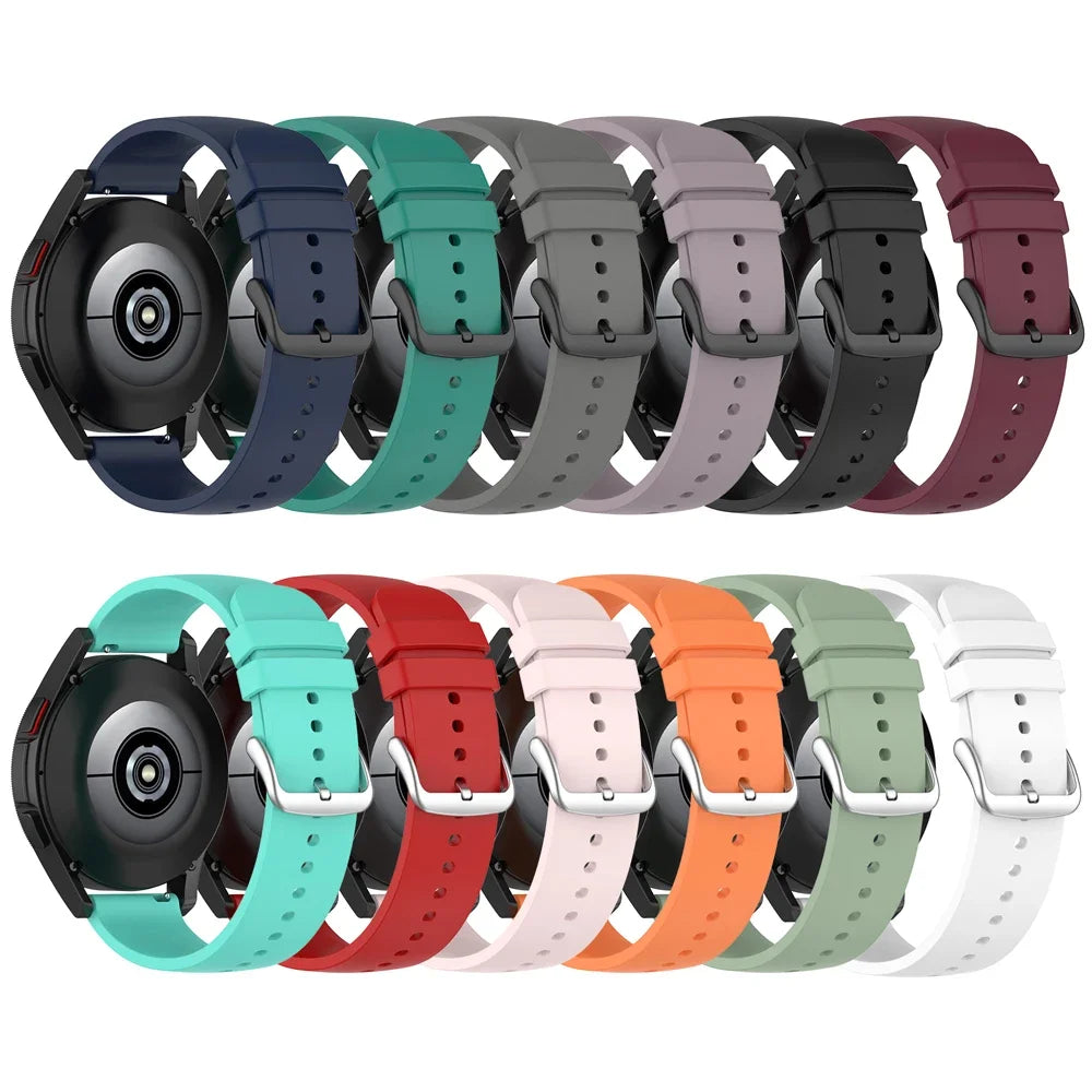 Sport 20 22mm Silicone Strap For Garmin Venu 4 45mm/Forerunner 165 265 570 Bands For Garmin Vivoactive 6 5 4/Venu 3 Sq2 Bracelet