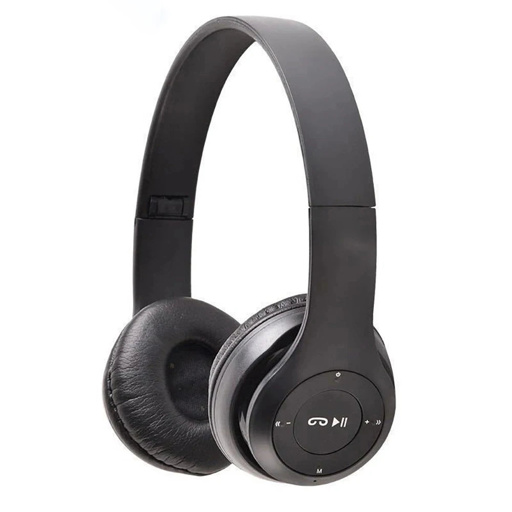Foldable Bluetooth Headphones Wireless Overhead Earphones with Microphone Volume Control for smartphones Game Headset