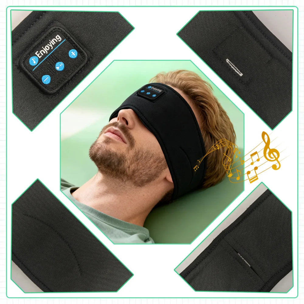 Wireless Bluetooth Earphone Sleeping Band Headphone Music Headphones Soft Elastic Comfortable Sports Headband Music Headset