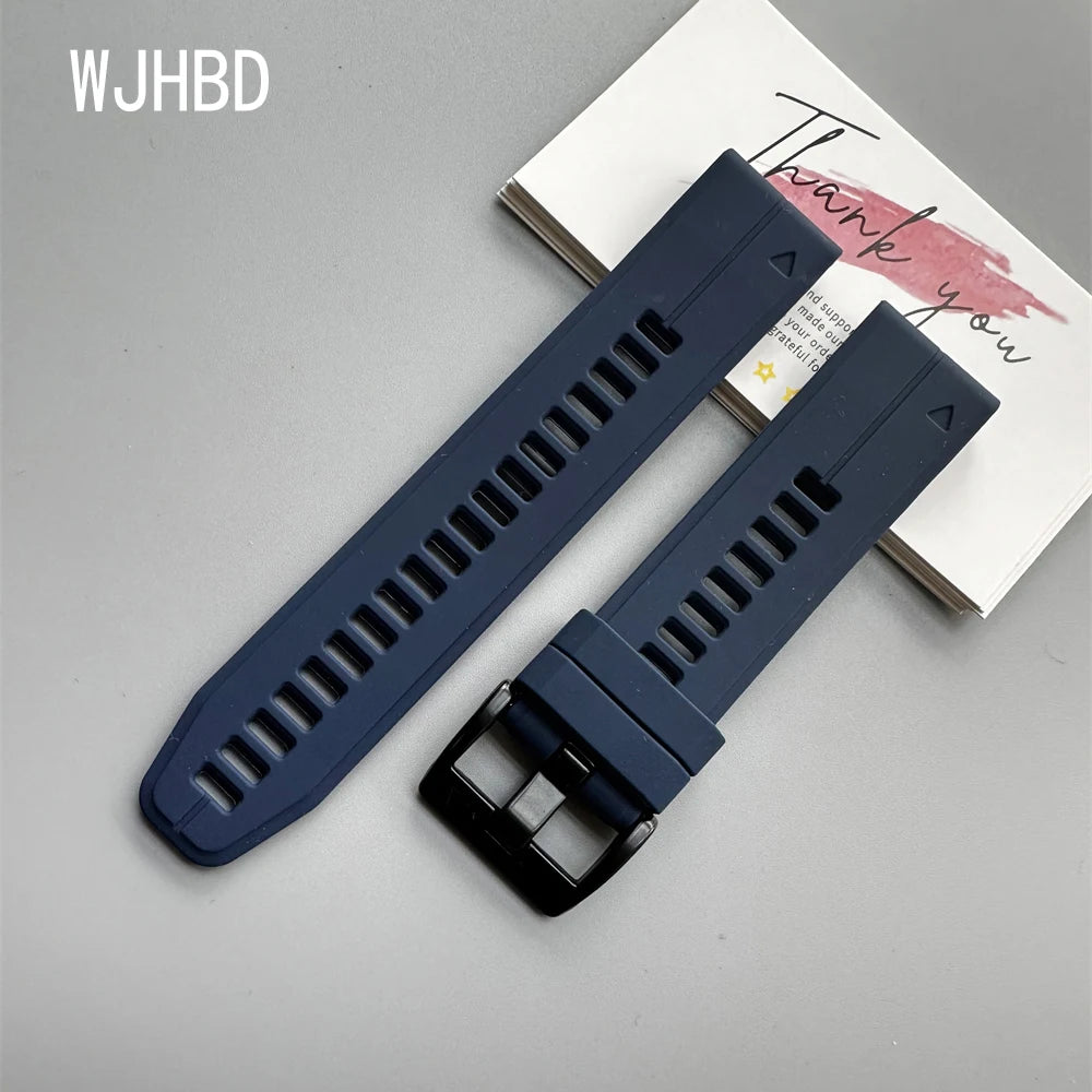 Sport Silicone Strap for Garmin Descent G2 G1 Mk3i Mk2 Mk1/Fenix 8 Pro E 7 7X 6 6X 5 5X/Epix Soft Bracelet 22/26mm Quickfit Band
