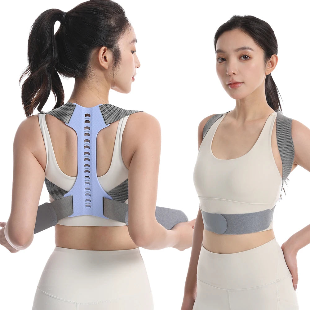 LAOZHAO Adjustable Posture Corrector for Men & Women - Upper Back Brace for Neck, Shoulder & Spine Support,Scoliosis & Back Pain