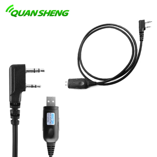 Quansheng USB Programming Cable for UVK5 UVK6 UV5RPlus UVK58 UV2 plus UVR50 TK11 TK11(5) TK11(8) Walkie Talkie two way radio