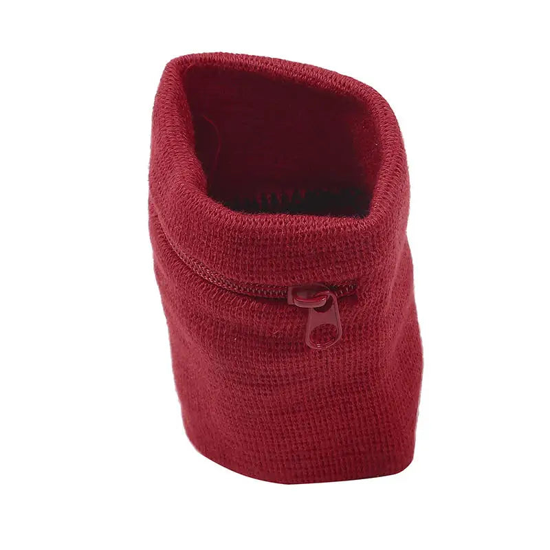 Wristband With Zipper For Storing Keys Change For Absorbing Sweat Wiping Sweat Wrist Guard For Basketball Running Fitness Sports