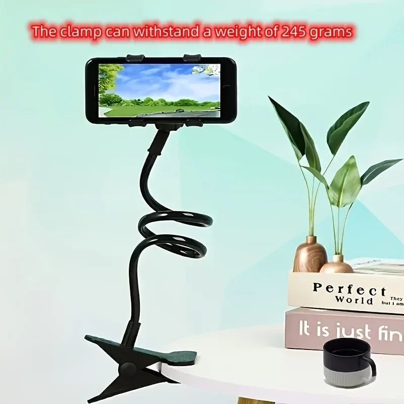 Universal Mobile Phone Bracket Clamp Bedside Desktop  Long Arm Lazy Person Phone Stands Support For iPhone Xiaomi Huawei Samsung