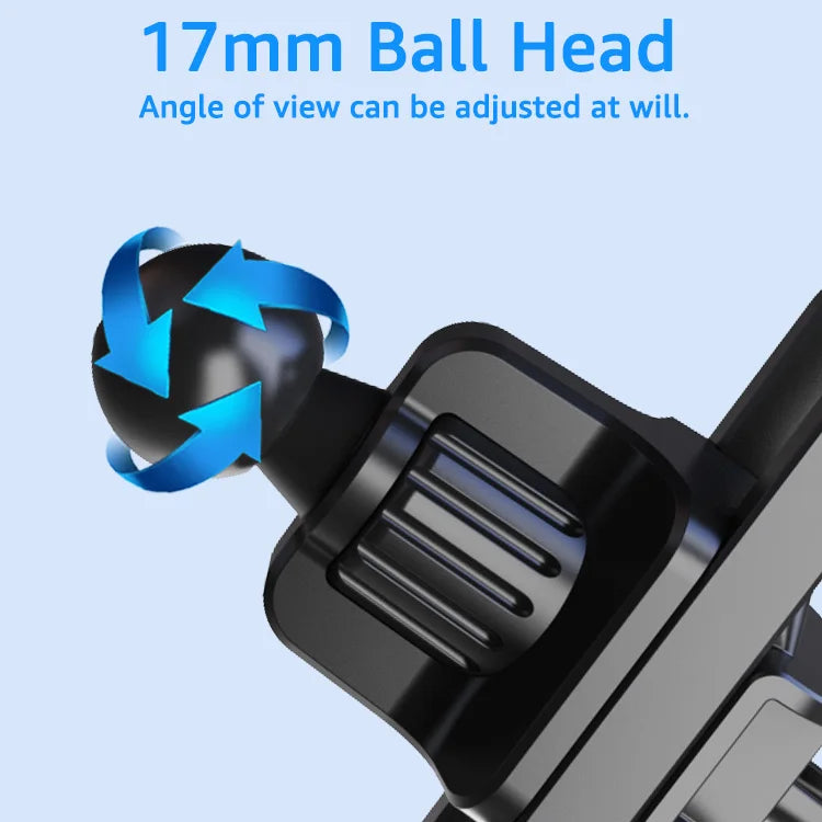 Car Air Vent Clip Upgrade 17mm Ball Head for Car Air Outlet Mobile Phone Holder Stand Car Air Vent Cellphone Mount Accessories