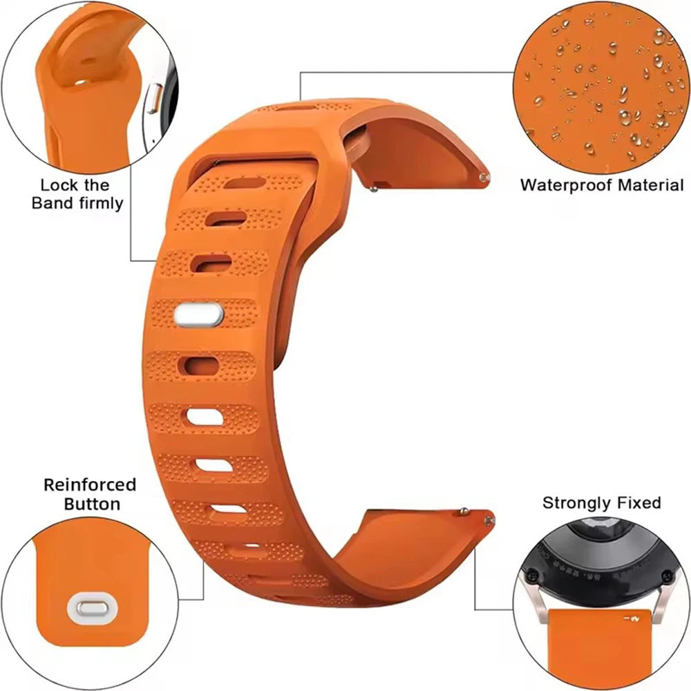 Sport Strap Silicone 22mm 20mm Watch Band For TicWatch Pro 3 Ultra E3 E2 S2 Pro X GTW 2021 Smartwatch Bracelets Women Men Correa
