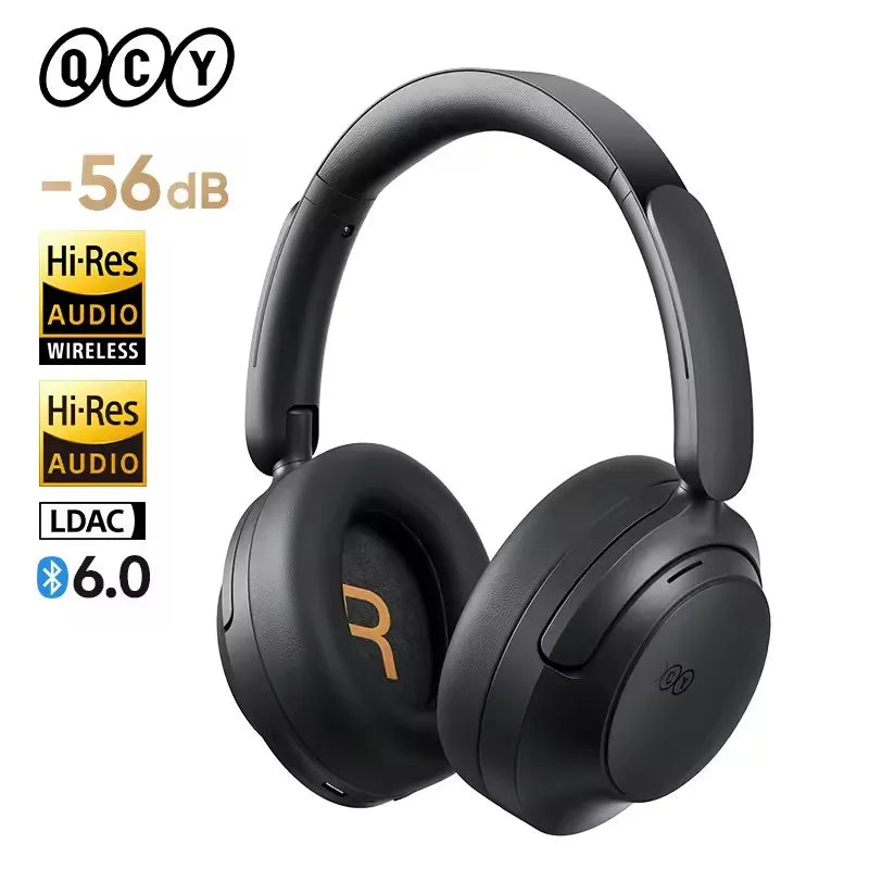 H3S -56dB Adaptive ANC Over Ear Headphone Hi-Res LDAC Spatial Sound Wireless Earphone Bluetooth 6.0 Dual Driver 102H Headset