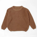 New Custom Name Kids Clothes Girls Boys Personalized Baby Sweaters Handmade Thick Line Embroidery Children's Knitted Sweater