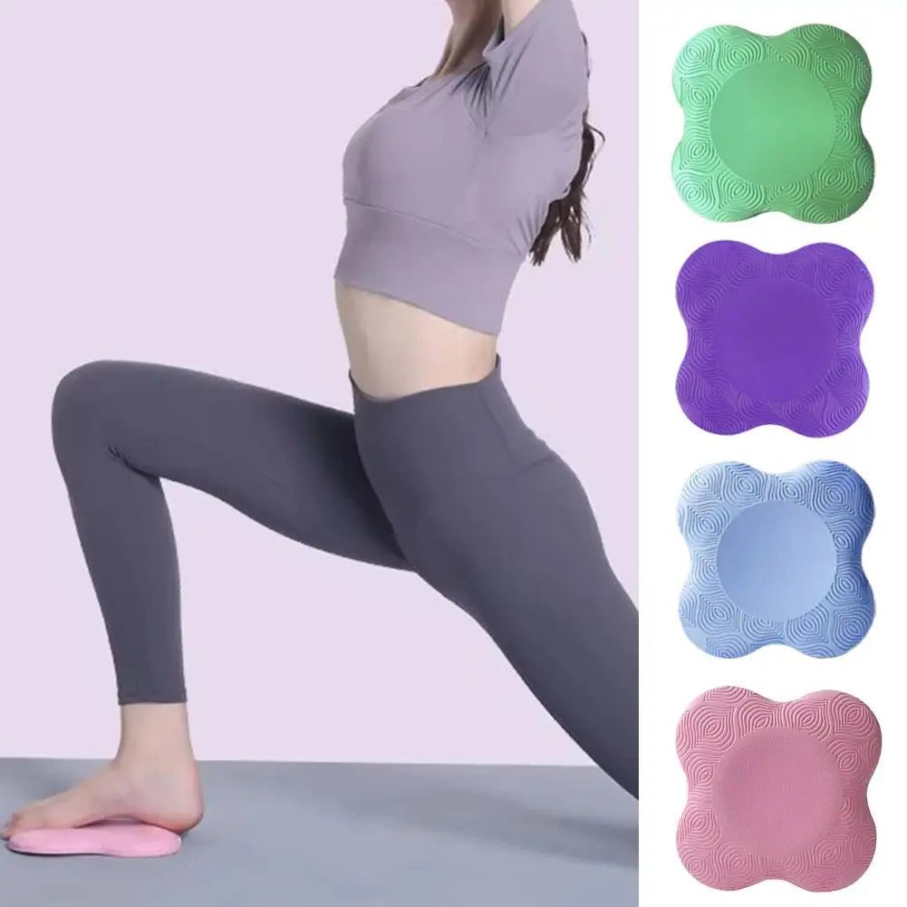 Portable Yoga Kneeling Cushion Thickened Flat Support Mat Knee Pad Portable Elbow Pad Yoga Mat Sports Fitness Pad
