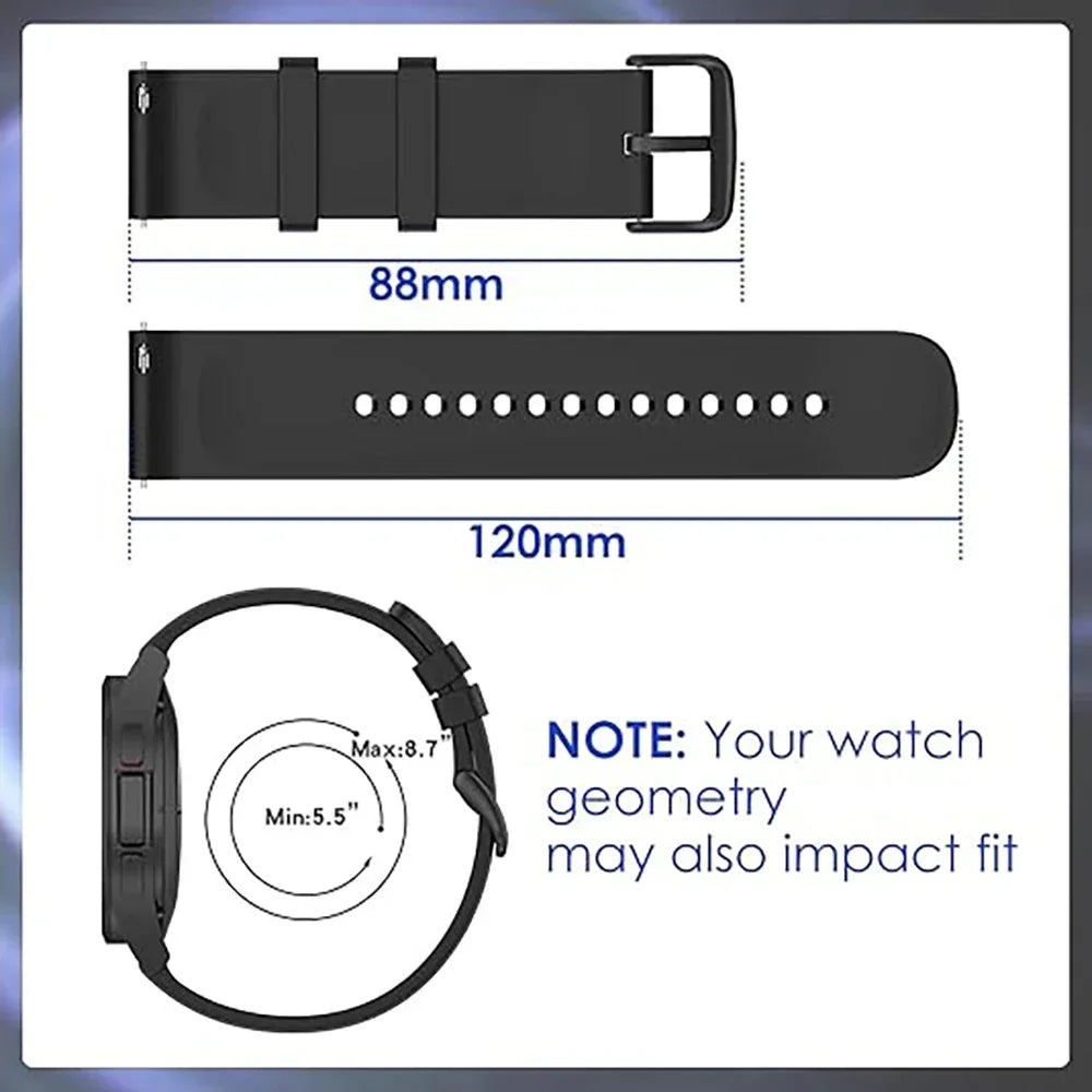 Sport 20 22mm Silicone Strap For Garmin Venu 4 45mm/Forerunner 165 265 570 Bands For Garmin Vivoactive 6 5 4/Venu 3 Sq2 Bracelet
