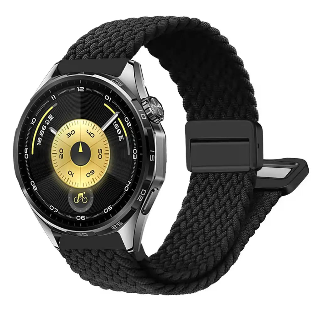 Magnetic Braiede Nylon Loop Band for HUAWEI watch GT 6 pro 46mm elastic Accessories Bracelet correa gt6 gt5 22mm watch straps