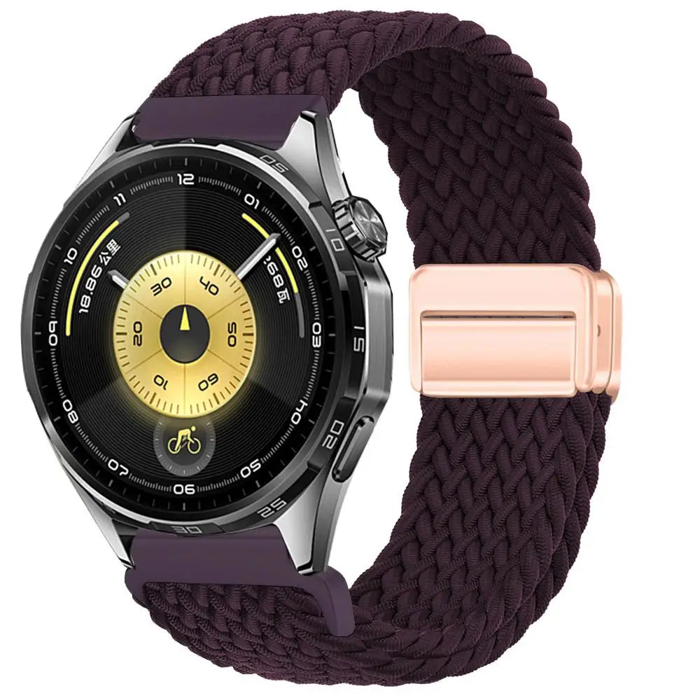 Magnetic Braiede Nylon Loop Band for HUAWEI watch GT 6 pro 46mm elastic Accessories Bracelet correa gt6 gt5 22mm watch straps