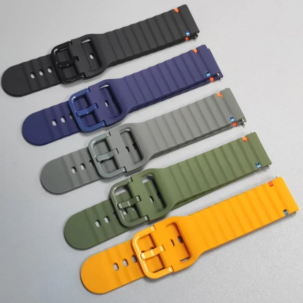 22mm Band For Garmin Forerunner 570 47mm 265 255 M Watch Strap For Garmin Venu 3/Vivoactive 4 Silicone Sport Breathable Bracelet