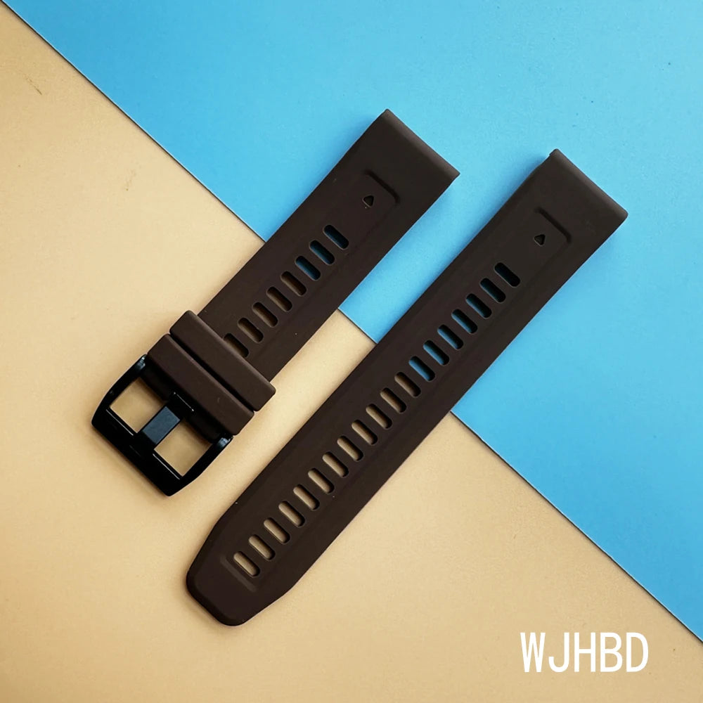 Sport Silicone Strap for Garmin Descent G2 G1 Mk3i Mk2 Mk1/Fenix 8 Pro E 7 7X 6 6X 5 5X/Epix Soft Bracelet 22/26mm Quickfit Band