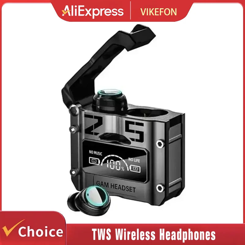 M25 Bluetooth 5.3 Earphones Noise Canceling Earbuds Wireless Headphones HD Call Stereo Sports Headsets With Mic