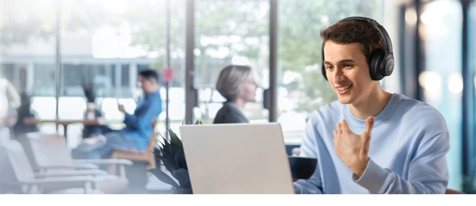 Anker soundcore Q20i 40H Long ANC Playtime Hybrid Active Noise Cancelling Wireless Over-Ear Bluetooth Headphones