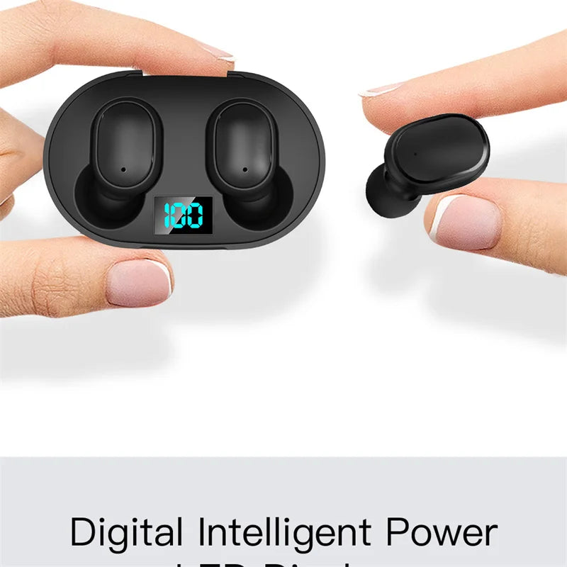 Digital Display Wireless Bluetooth Earphone Sports Running Stereo Bluetooth Earbuds For iPhone Xiaomi Huawei Samsung Headphones