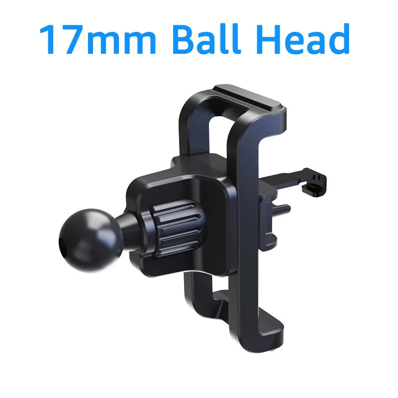 Car Air Vent Clip Upgrade 17mm Ball Head for Car Air Outlet Mobile Phone Holder Stand Car Air Vent Cellphone Mount Accessories