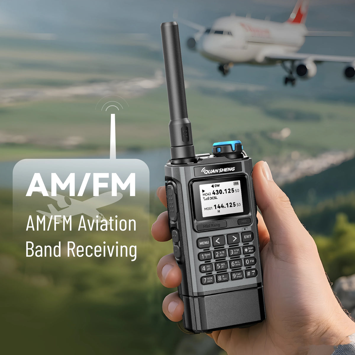 Quansheng UV-K1 L Mini Walkie Talkie Multi Band  Transceiver Wireless Copy Frequency AM FM NOAA Upgrade UV-K5 (8) UV-K6